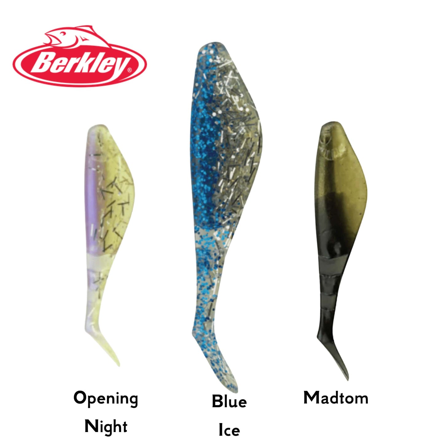 Berkley PowerBait Pro Shad 3 Inch Scented SOft Plastic Paddle Tail Scented Fishing Lure Pike Perch Jig Dropshot