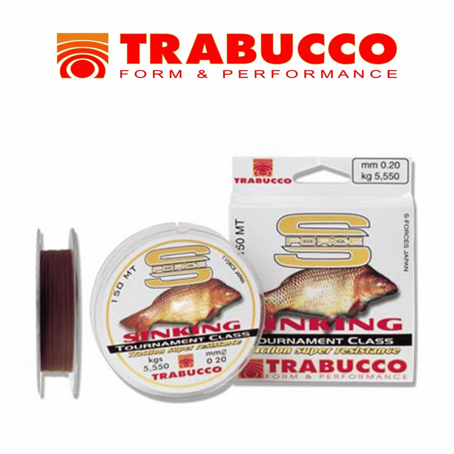 Trabucco S-Force Sinking Tournament Class Polymer Layered Mono Fishing Line 150m