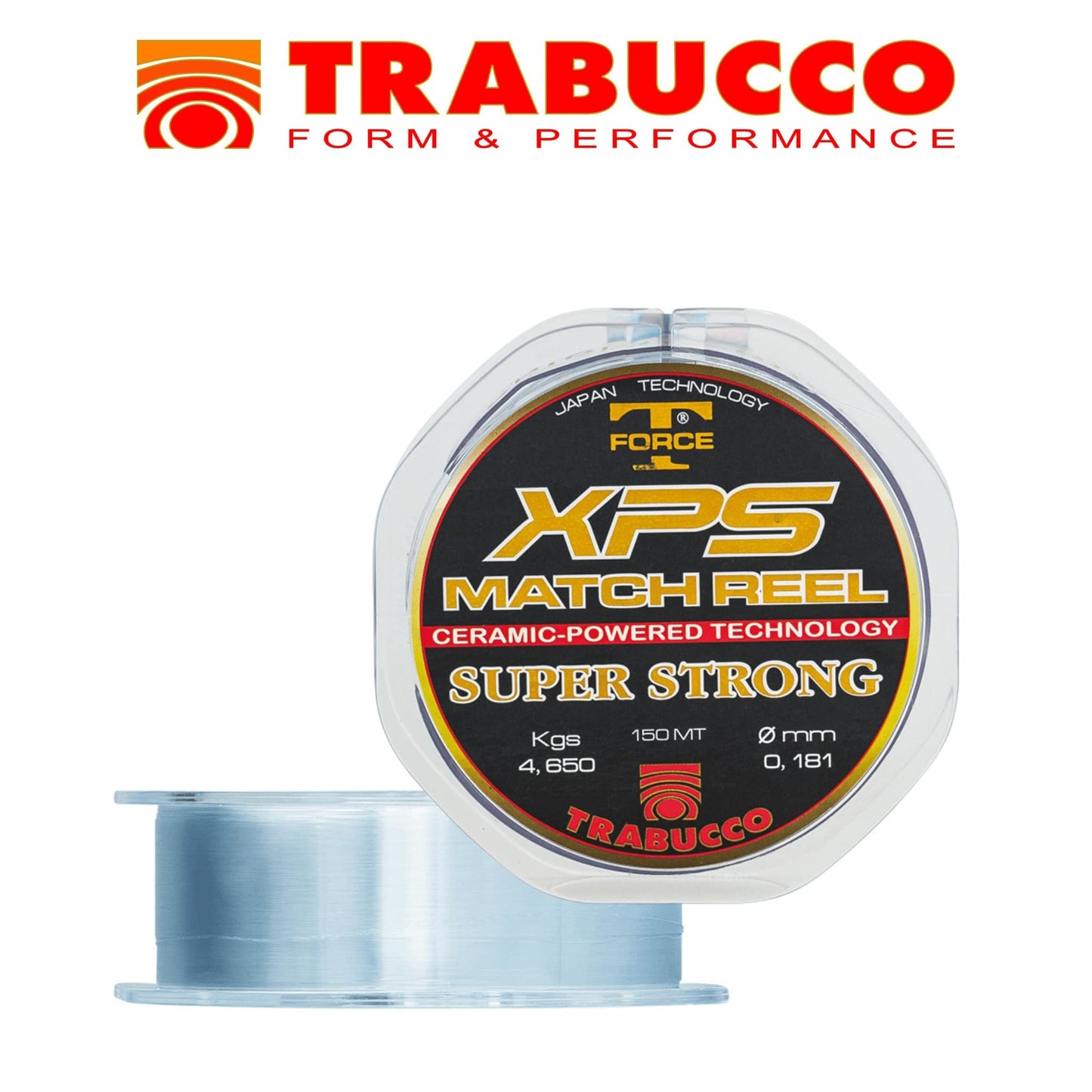 Trabucco XPS Match Reel Super Strong 150 m Ceramic Powered Mono Fishing Line Japanese Clear