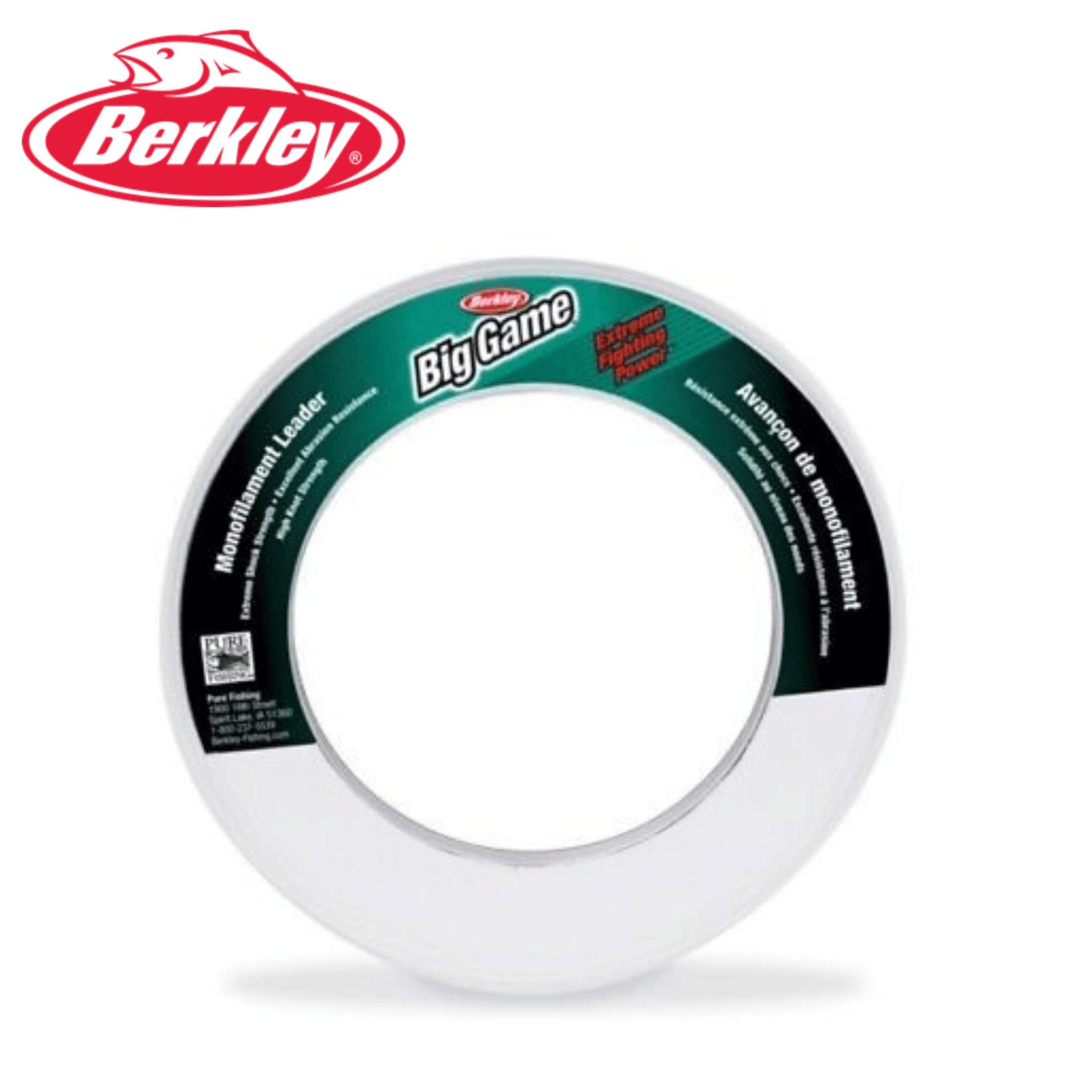 Berkley Big Game Mono Salt Shock Leader Fishing Line Clear