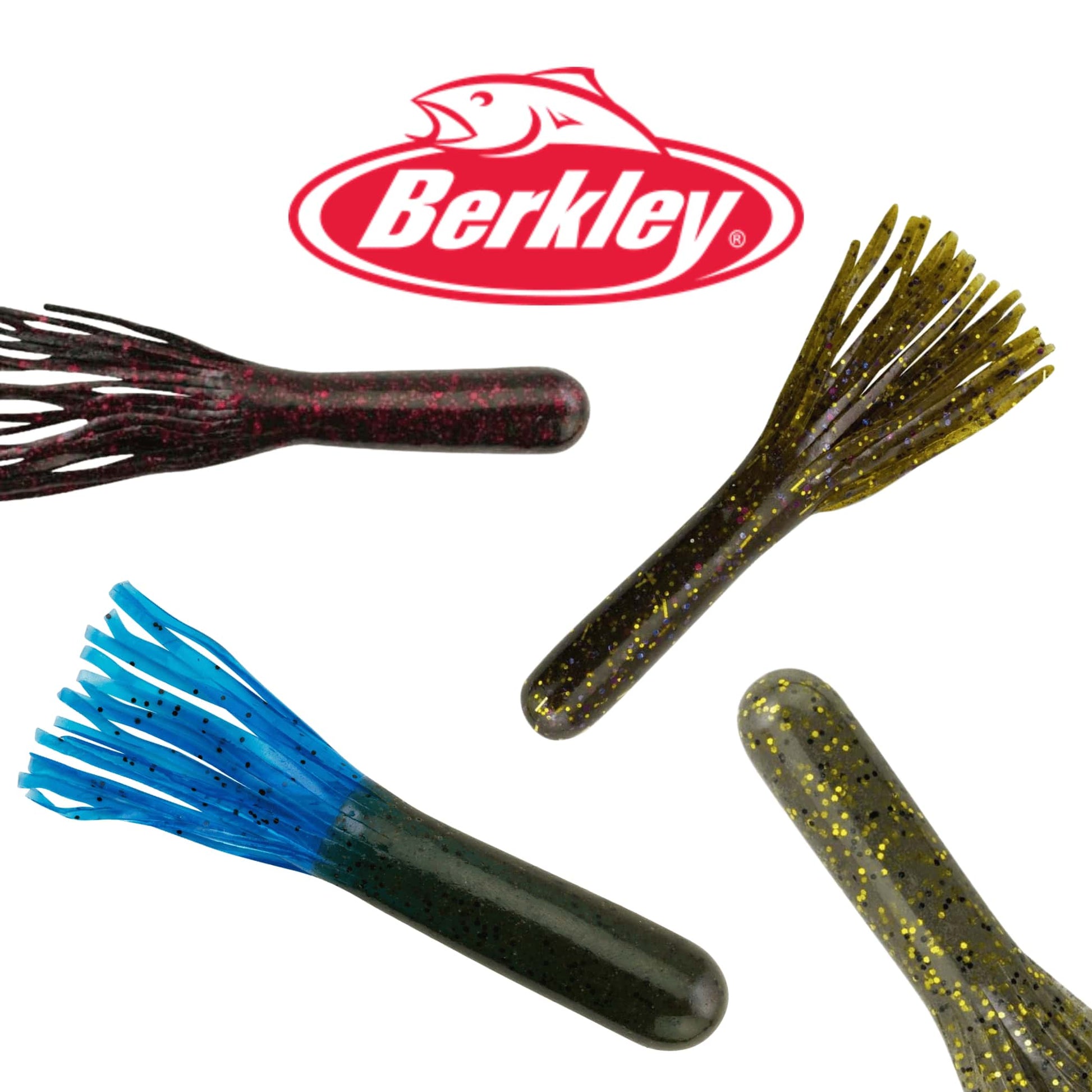 Berkley PowerBait Power Tube 3.5 Inch Soft Bait Fishing Lure Weedless Jig Head 