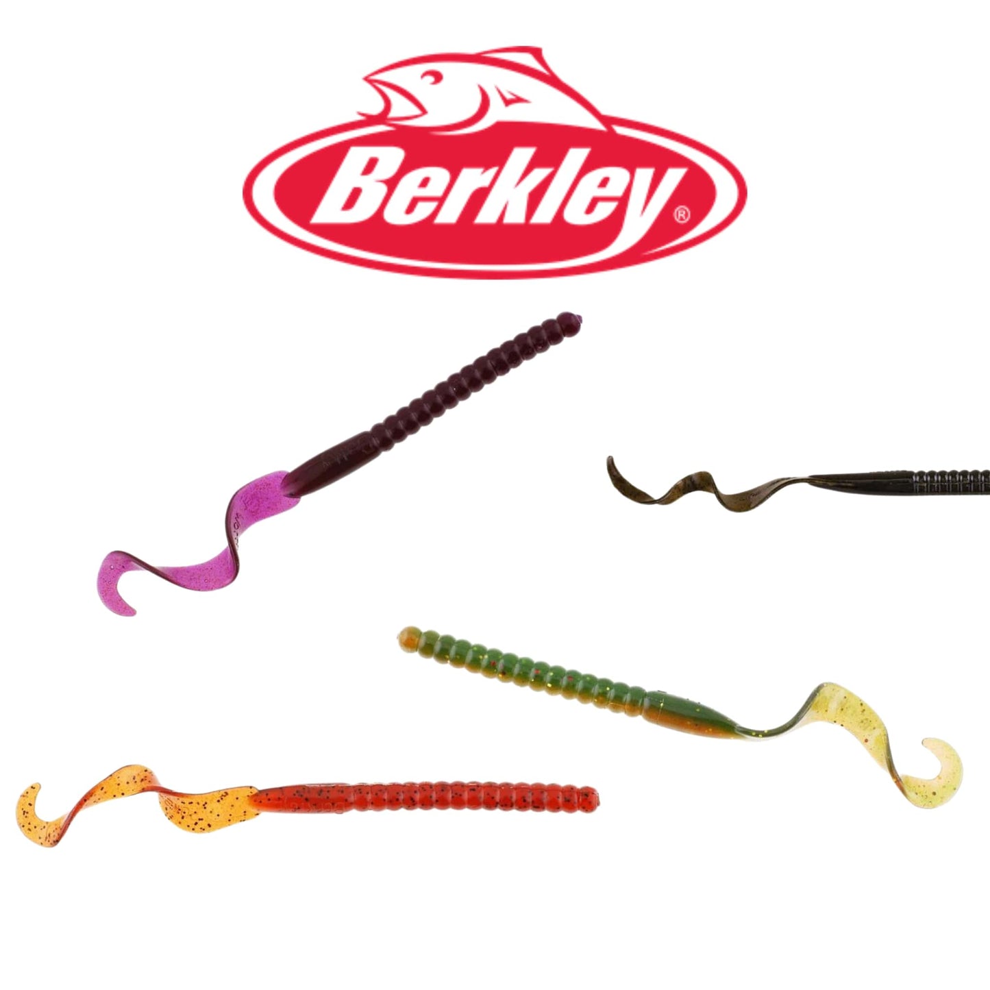 Berkley PowerBait Power Worm 4 Inch Soft Bait Fishing Lure Wiggly Tail