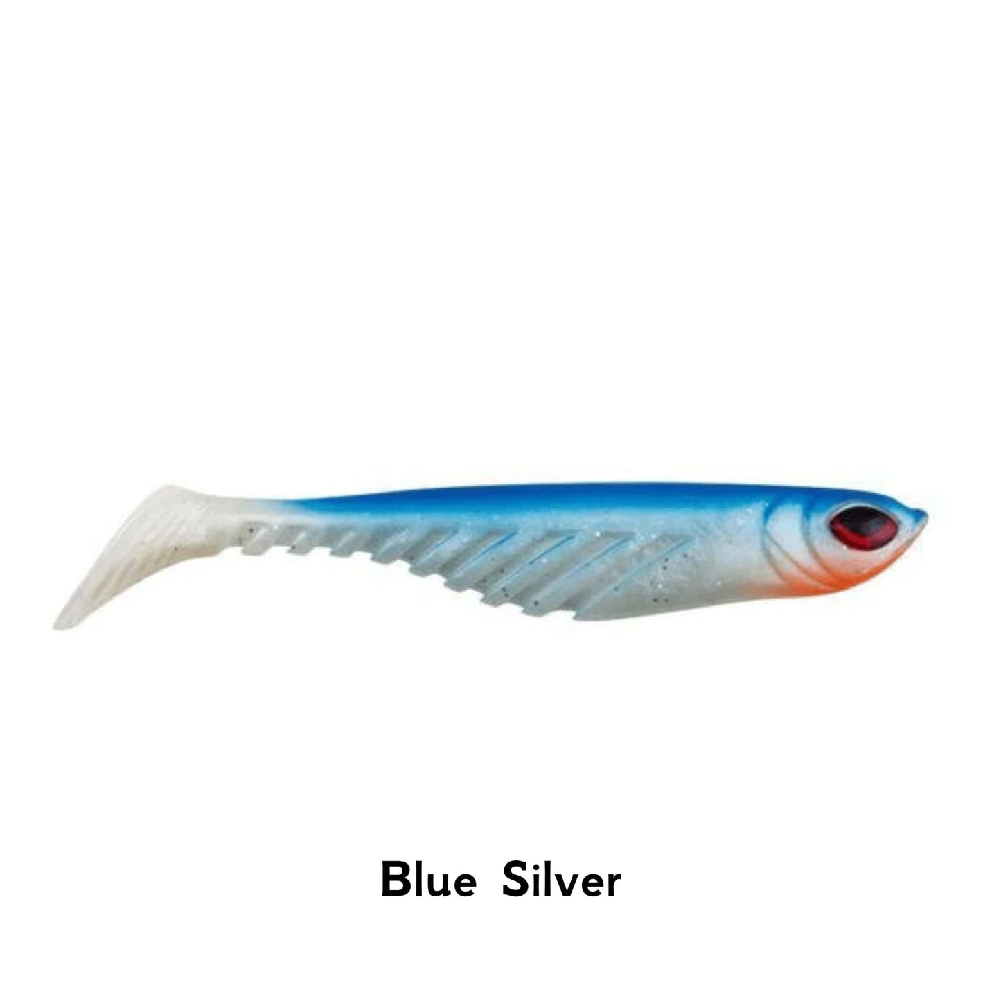 Berkley PowerBait Ripple Shad Blue Silver 4 Inch Paddle Tail Rigged Lure Jig Texas Carolina Perch Pike Scented Fishing Lure