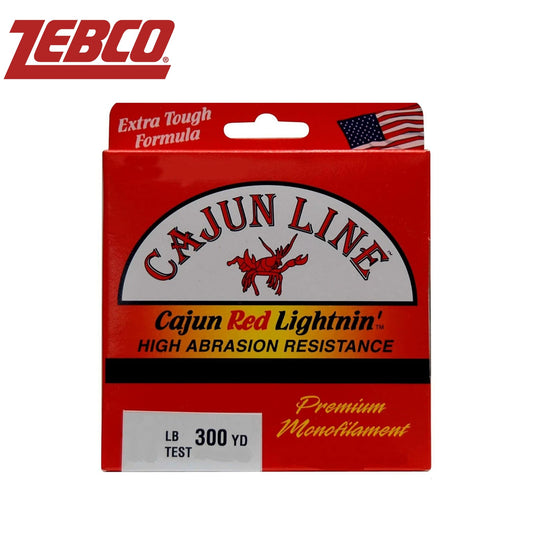 Cajun Line Red Lightenin Zebo Red Fishing Line Invisible Mono Strong All Fishing