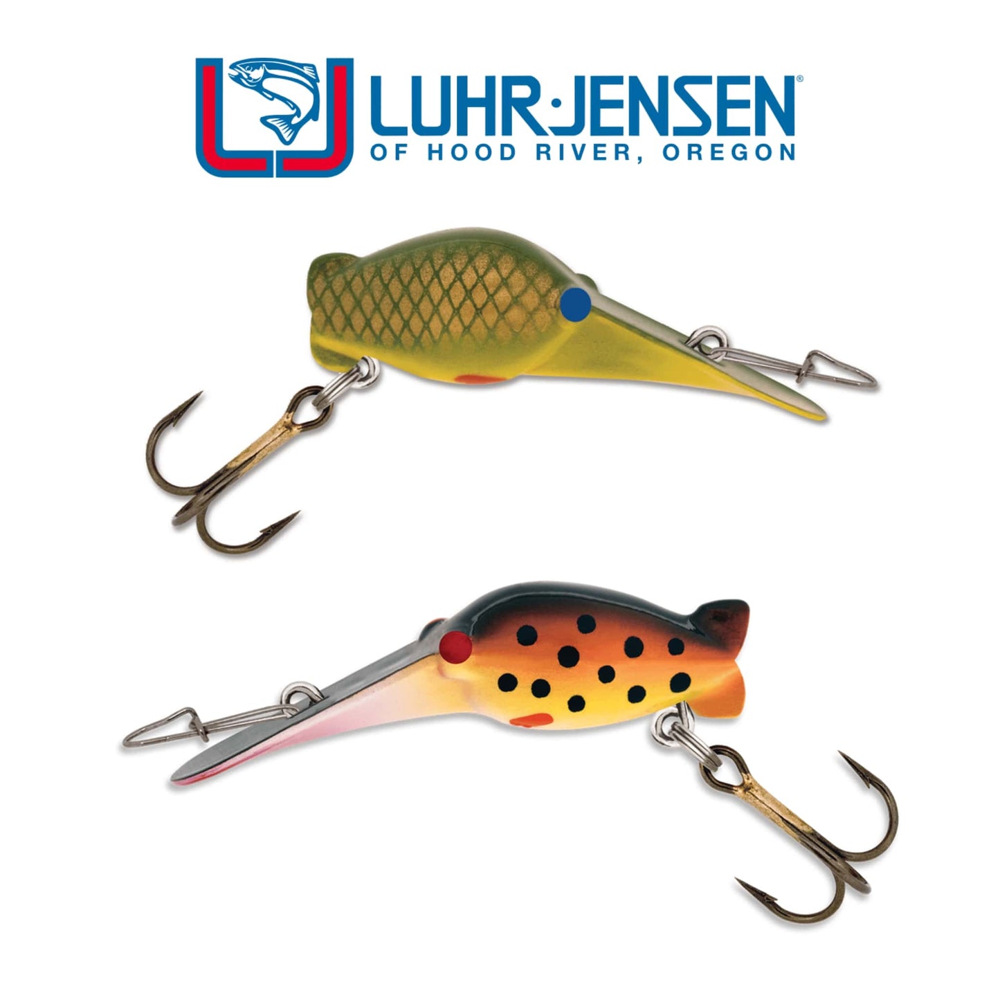 Luhr Jensen Hot Shot 50 60 mm Diving CrankBait Fishing Lure Brown Trout Perch Deep Diving 