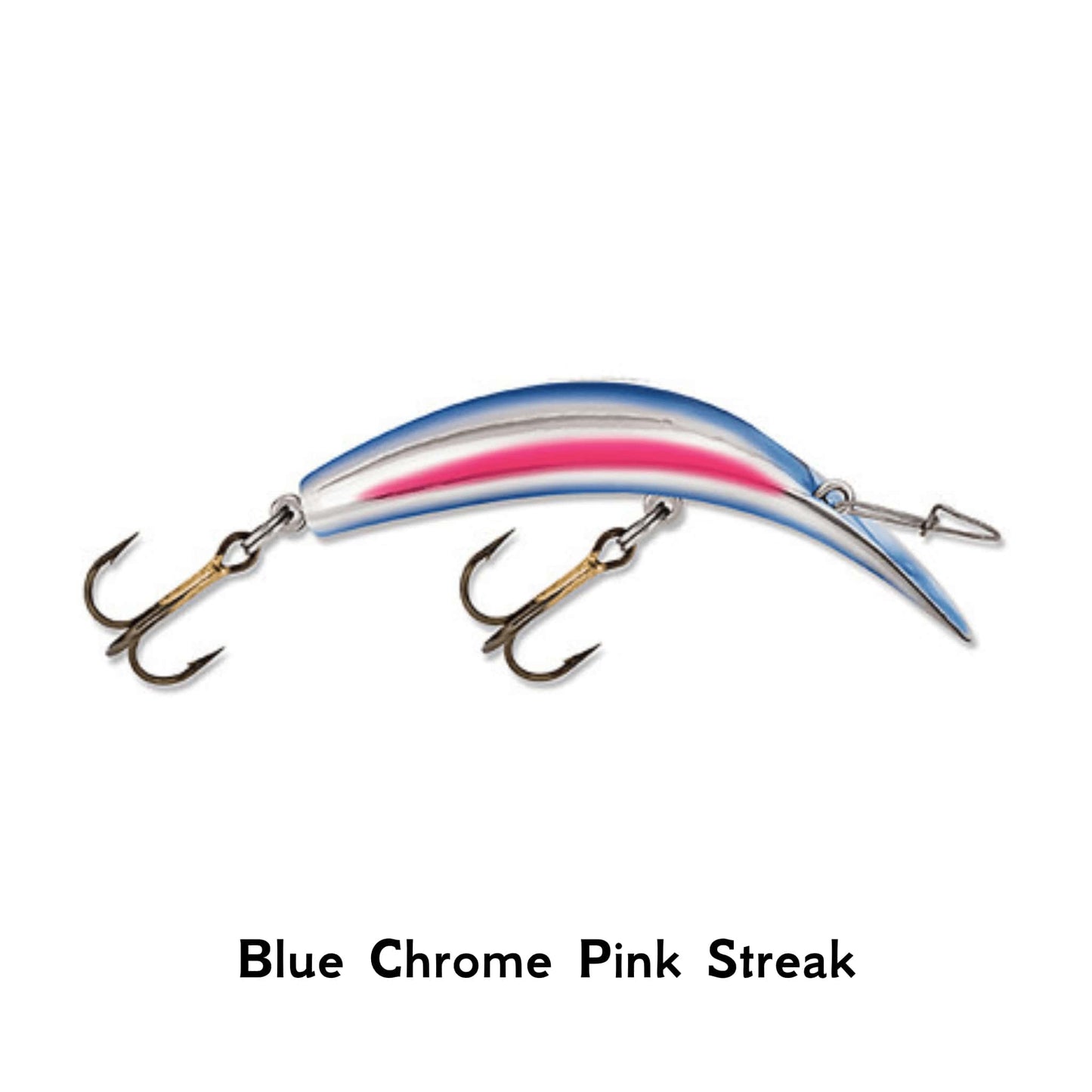 Luhr Jensen Kwikfish Blue Chrome Pink Streak Xtreme Non-Rattle K9X Deep Diving Plug Trebble Hook Trout Salmon Pike Perch