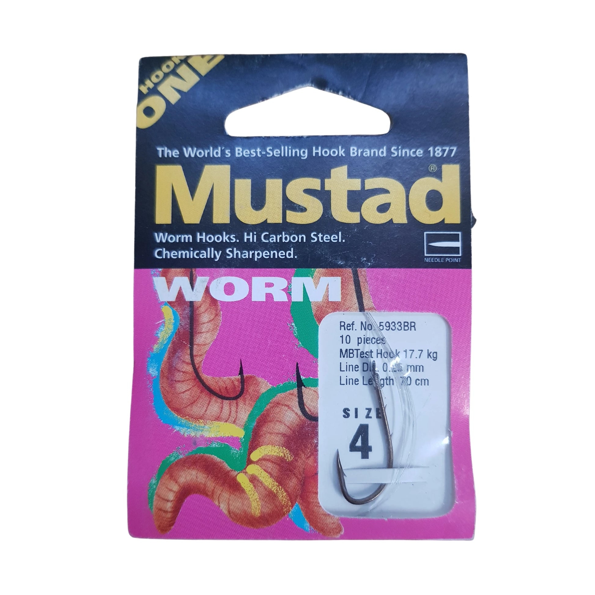 Mustad Worm Hook to Nylon