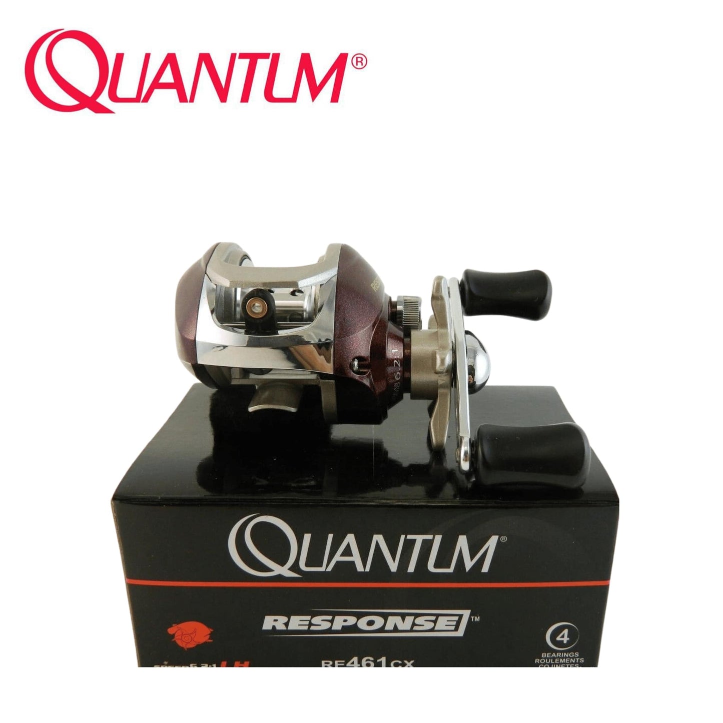 Quantum Response RE461CX Bait Caster Reel 6:2:1 Fishing