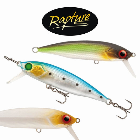 Rapture Chibi Minnow 50mm 3.3g Mixro Diving Fishing Lure Japanese Trebble Hook Ultra Light