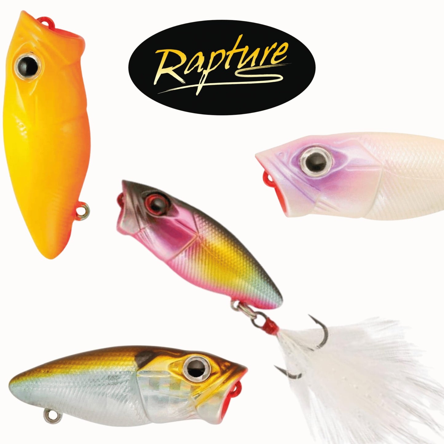 Rapture Chibi POP 37 mm 3.7g Fishing Lure Popper Top Water Bait LRF Ultra Light Fishing