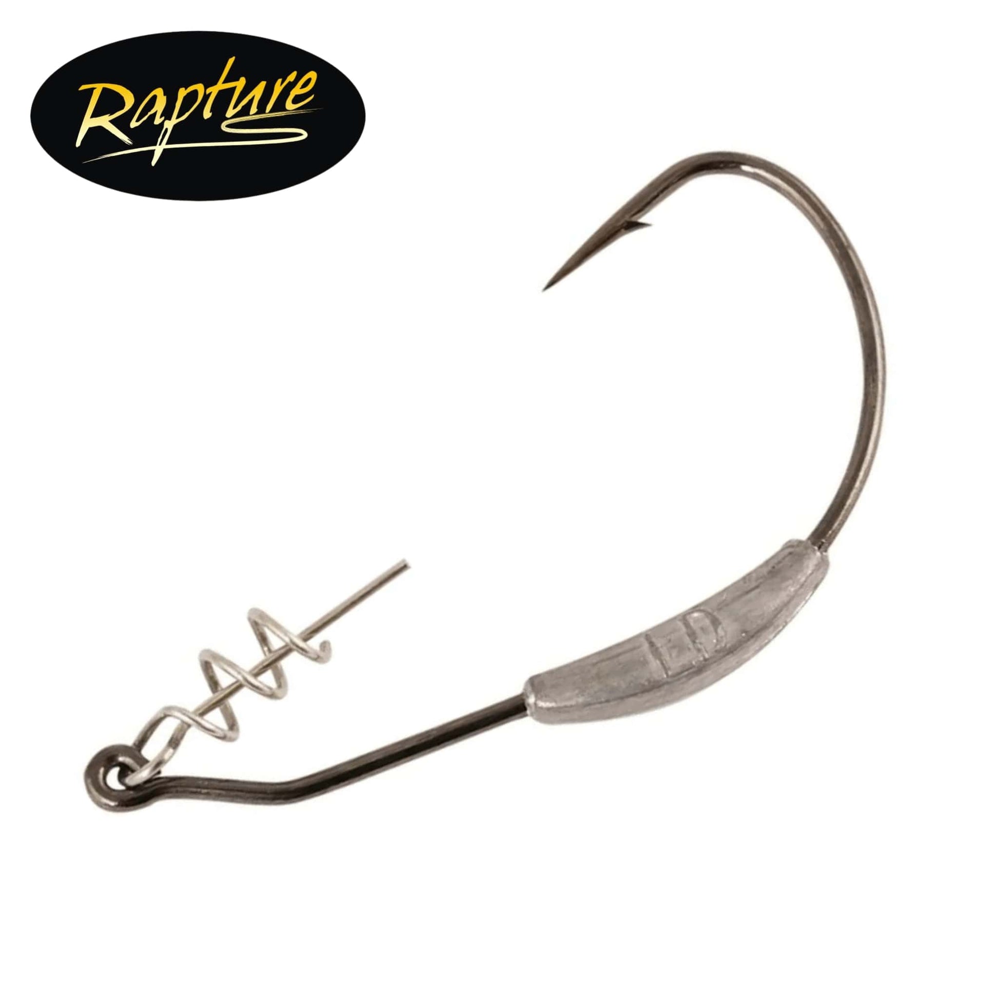 Rapture Spring Lock 1/0 Weighted Hooks 2.0g Lure Fishing Soft Baits Weedless