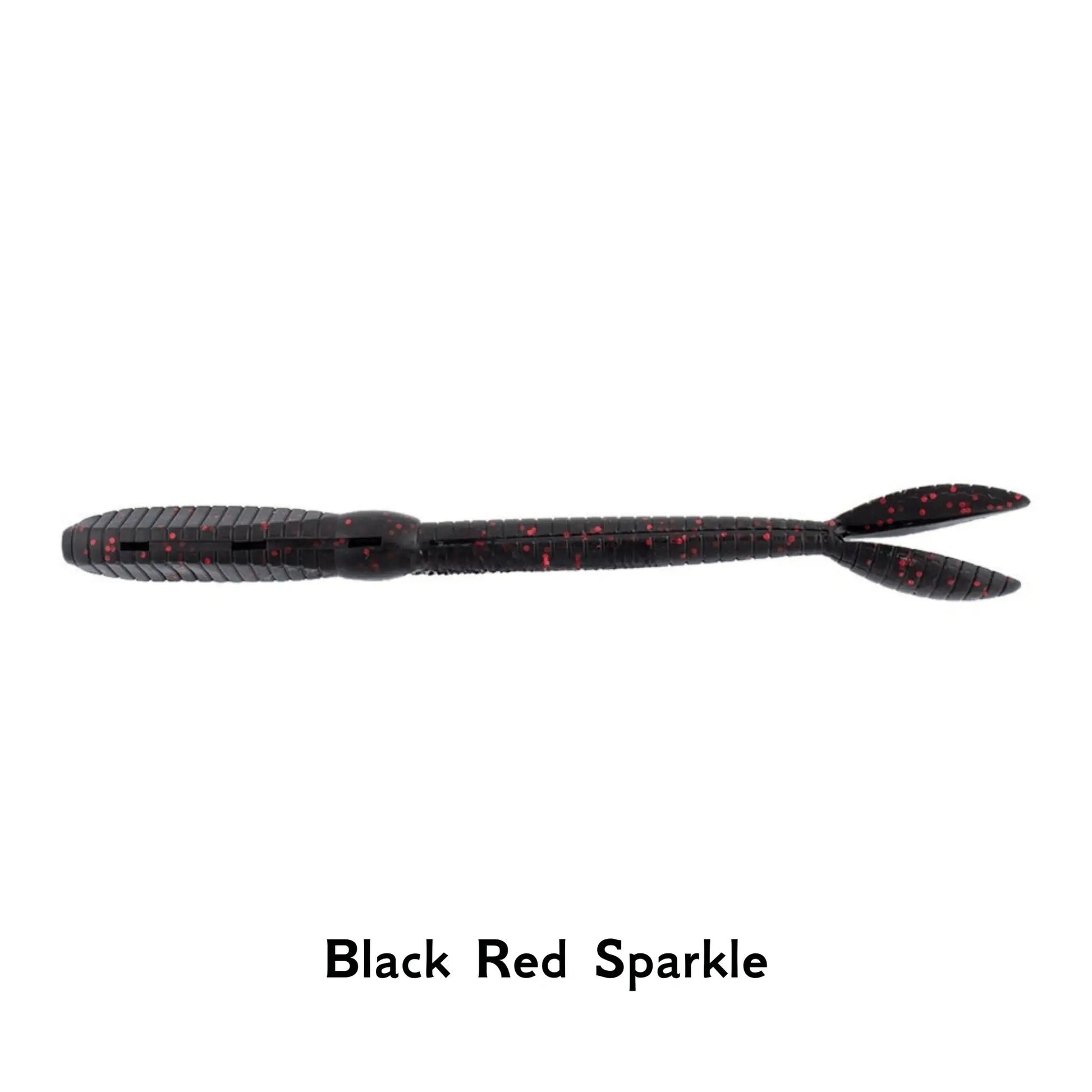 Sebile AT Worm Black Red Sparkle Softbait Fishing Lure Versatile Unique Finesse Predator Fishing Perch pike Zander Any Terrain