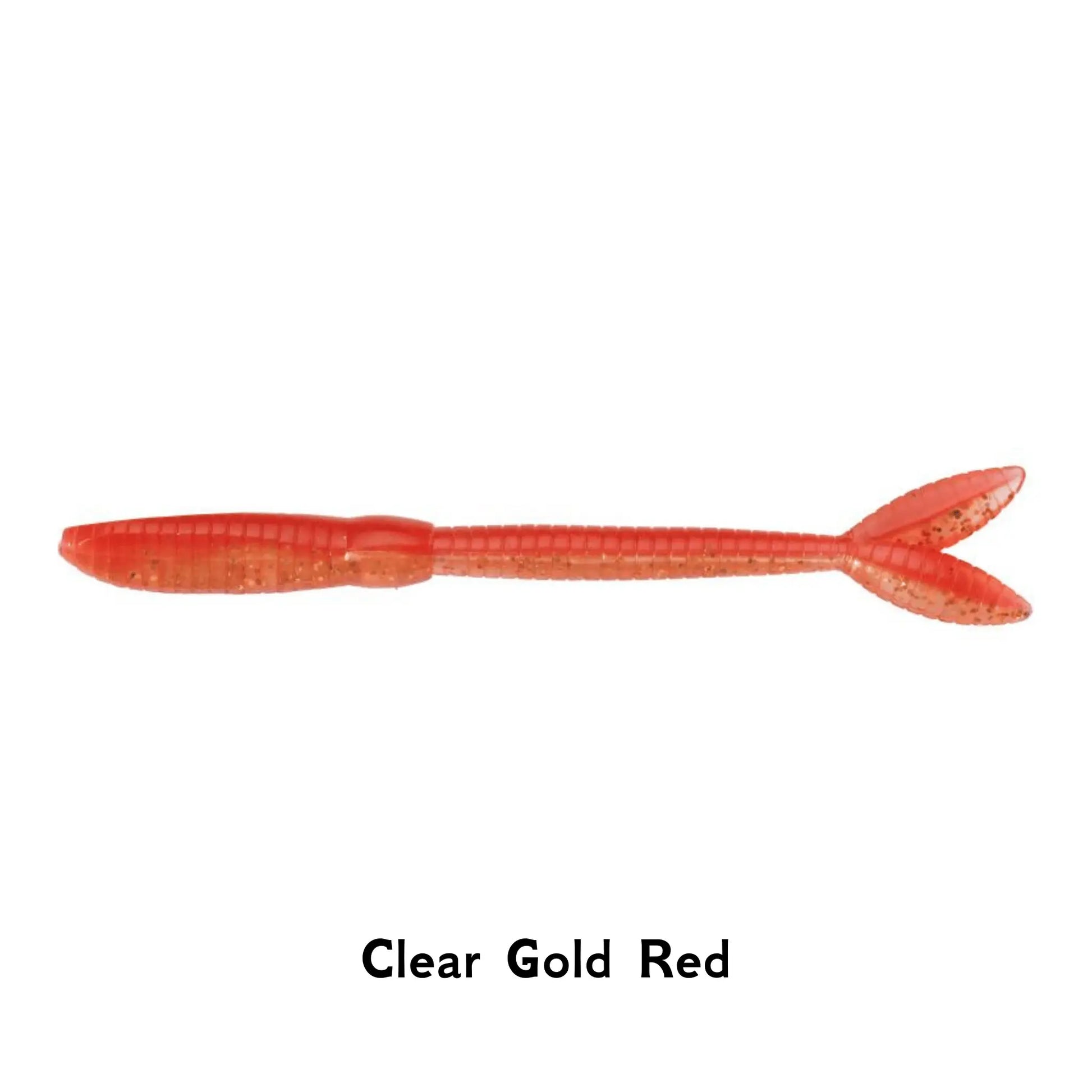 Sebile AT Worm Clear Gold Red Softbait Fishing Lure Versatile Unique Finesse Predator Fishing Perch pike Zander Any Terrain