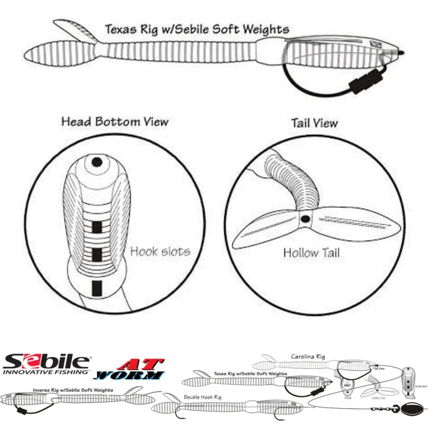 Sebile AT Worm Softbait Fishing Lure Versatile Unique Finesse Predator Fishing Perch pike Zander Any Terrain