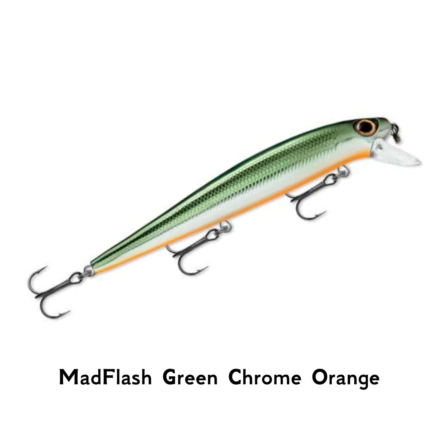 Storm ThunderStick Madflash Green Chrome Orange  Fishing Lure Freshwater Saltwater Pencil Fishing Lure Bait Perch Pike BassStorm ThunderStick Fishing Lure Freshwater Saltwater Pencil Fishing Lure Bait Perch Pike Bass