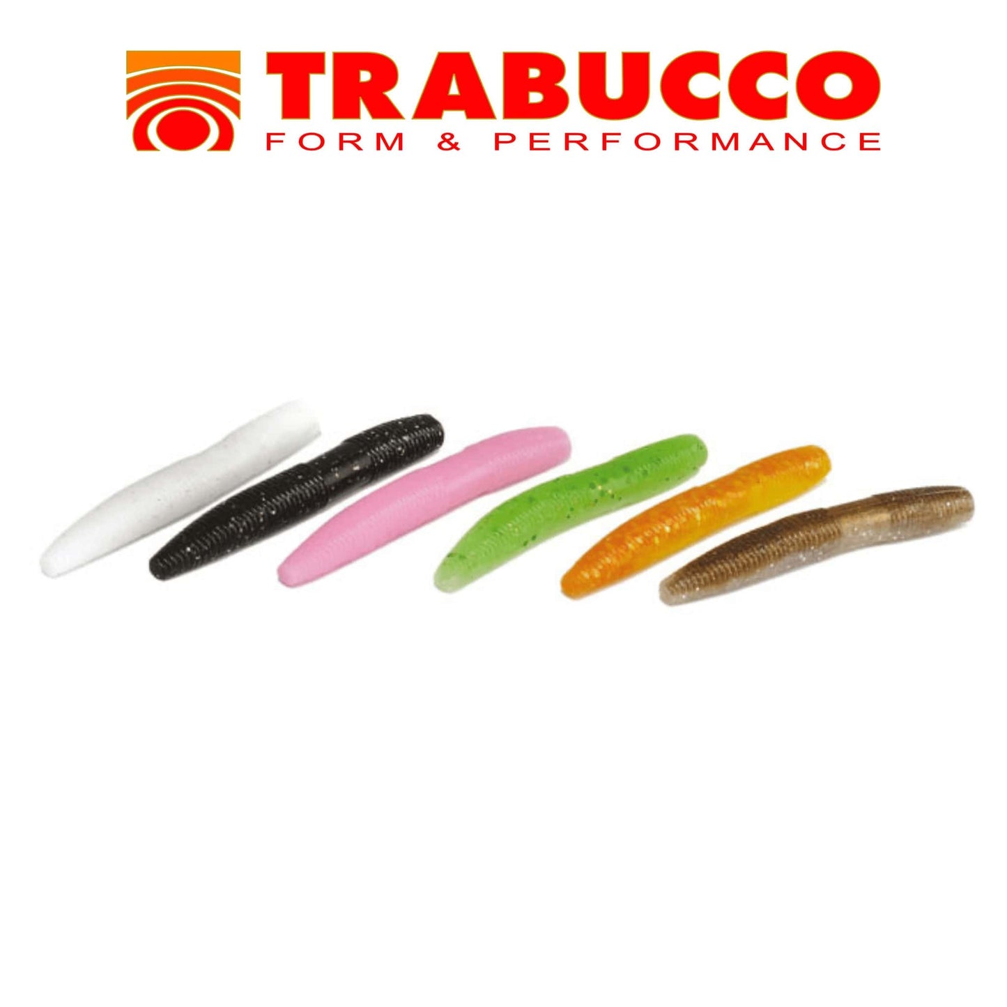 Trabucco Slurp! Fat Trout Worm Super Soft Scented Fishing Lures x10 Light Rock Fishing Jig Dropshot Trout Salmon Perch Zander Pike