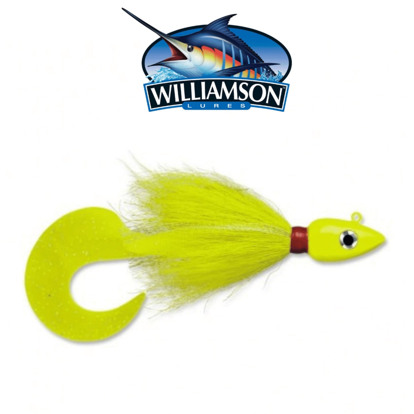 Williamson Arrow Head Bucktail Jig Fishing Lure All Colours Green Chartreuse