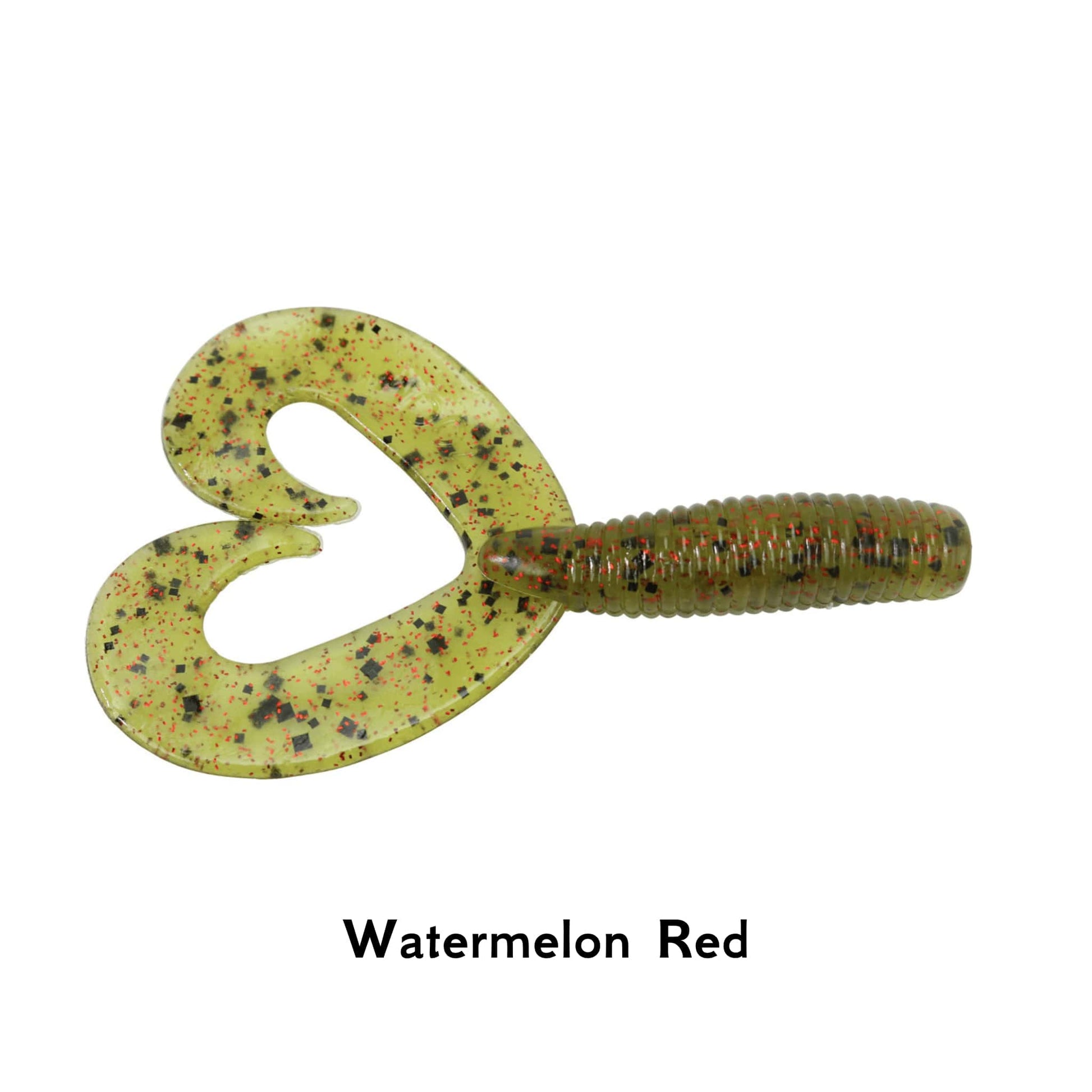 Zoom Bait Fat Albert Twin Tail Watermelon Red 3.5 Inch Grub Fishing Lure Creature Bait Soft Paddle Tail Perch Pike Jig Dropshot