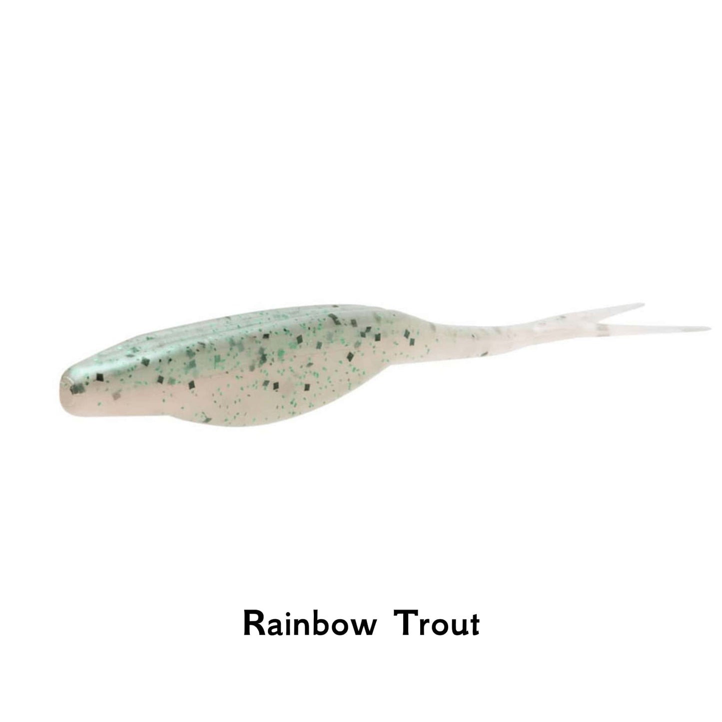 Zoom Bait Super Fluke JR Rainbow Trout 4 Inch Split Tail Fishing Lure Soft Bait Drop Shot Jig Perch Pike Bass Zander