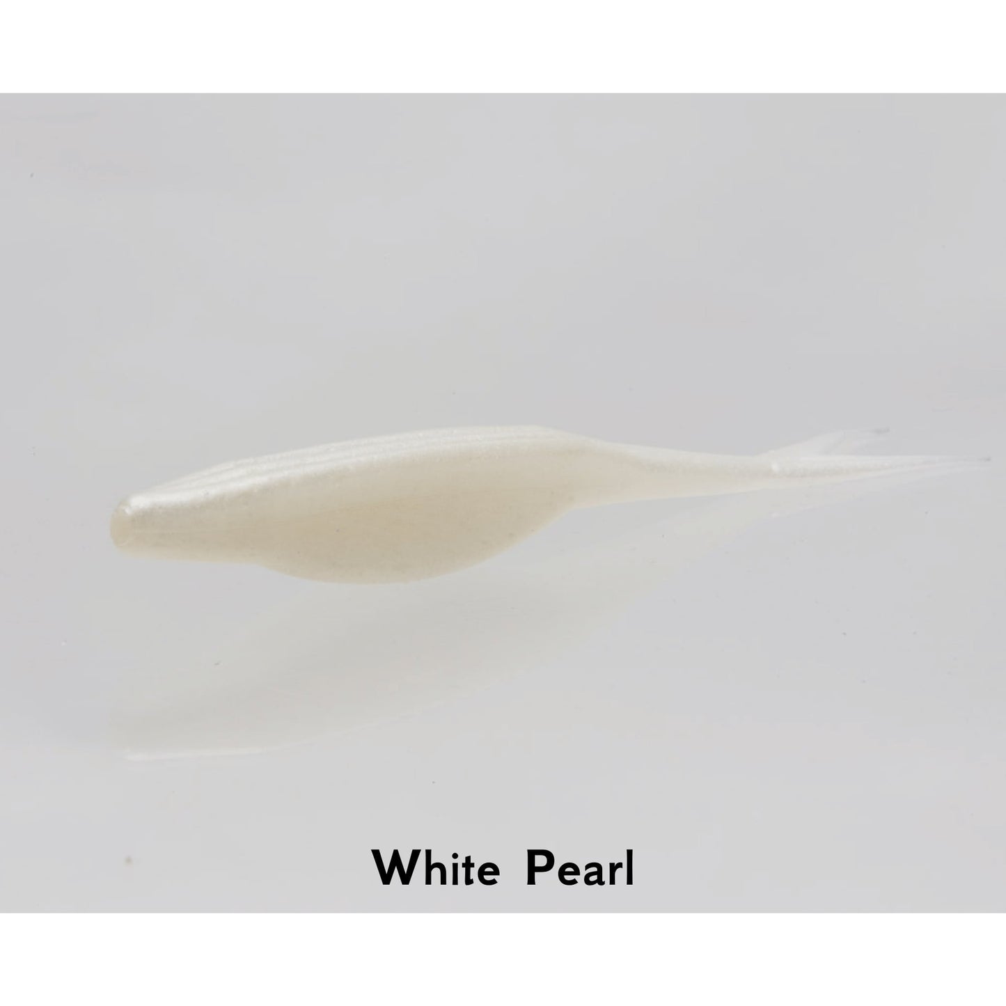 Zoom Bait Super Fluke JR White Pearl 4 Inch Split Tail Fishing Lure Soft Bait Drop Shot Jig Perch Pike Bass Zander