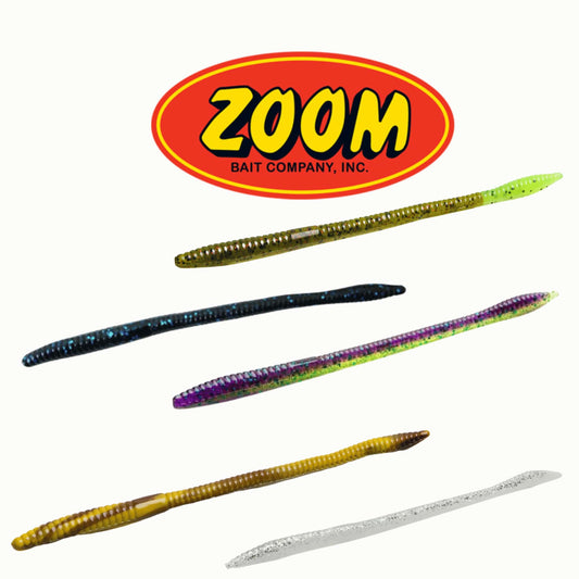 Zoom Baits Trick Worm 6.5 Inch Fishing Lure Soft Scented Creature Bait ALL COLOURS UK Seller