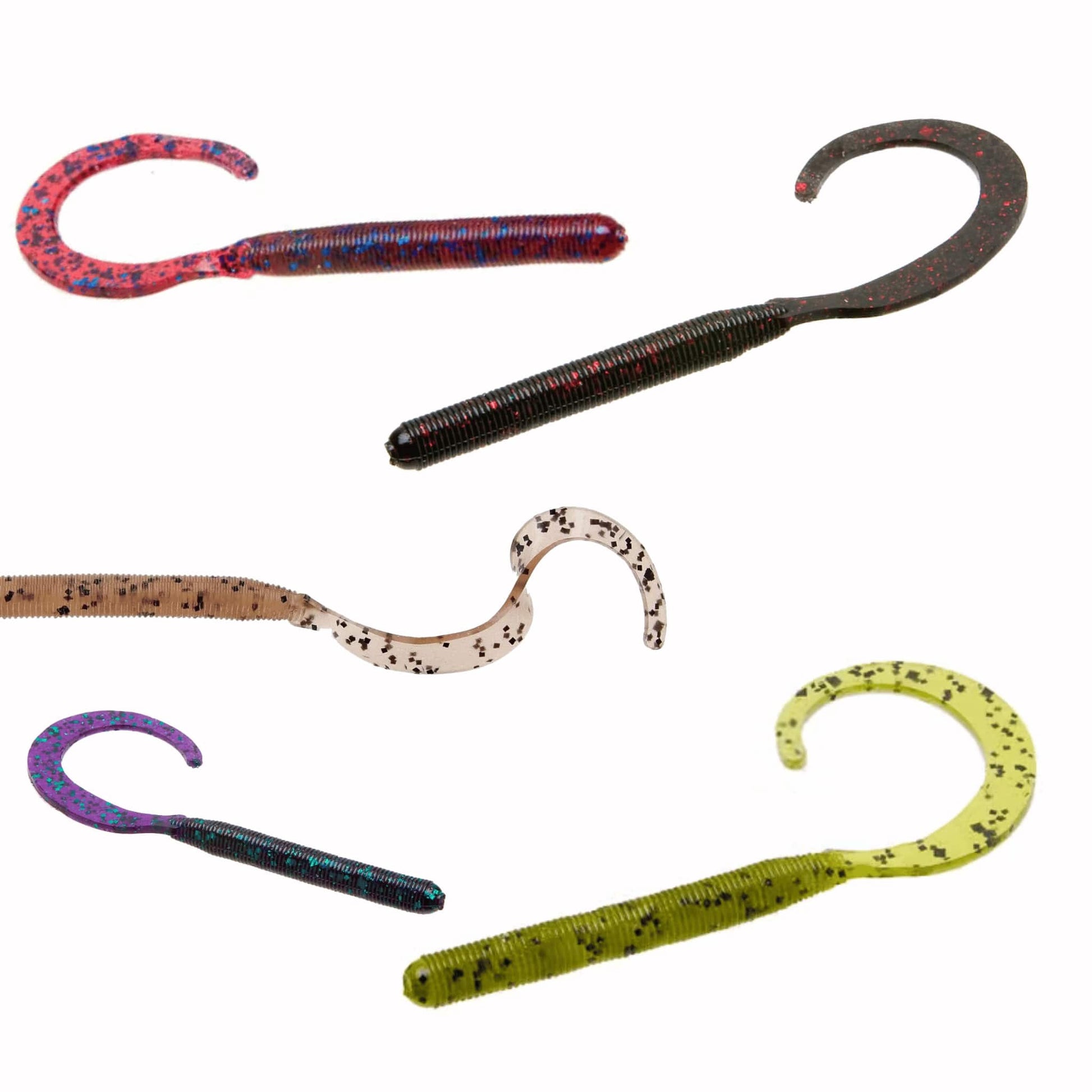 Zoom C Tail Worm 4 Inch Realistic Fishing Lure Salted Bait Perch Pike Soft