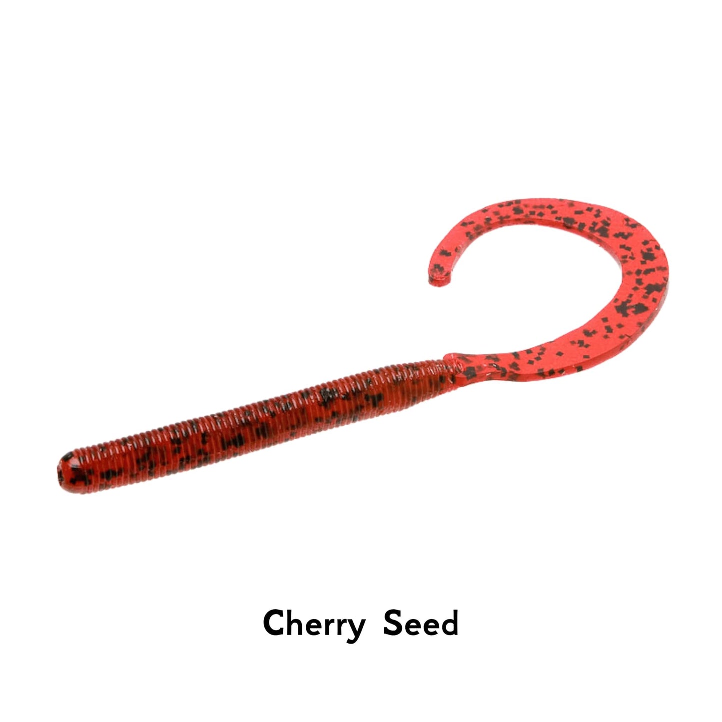 Zoom C Tail Worm Cherry Seed 4 Inch Realistic Fishing Lure Salted Bait Perch Pike Soft