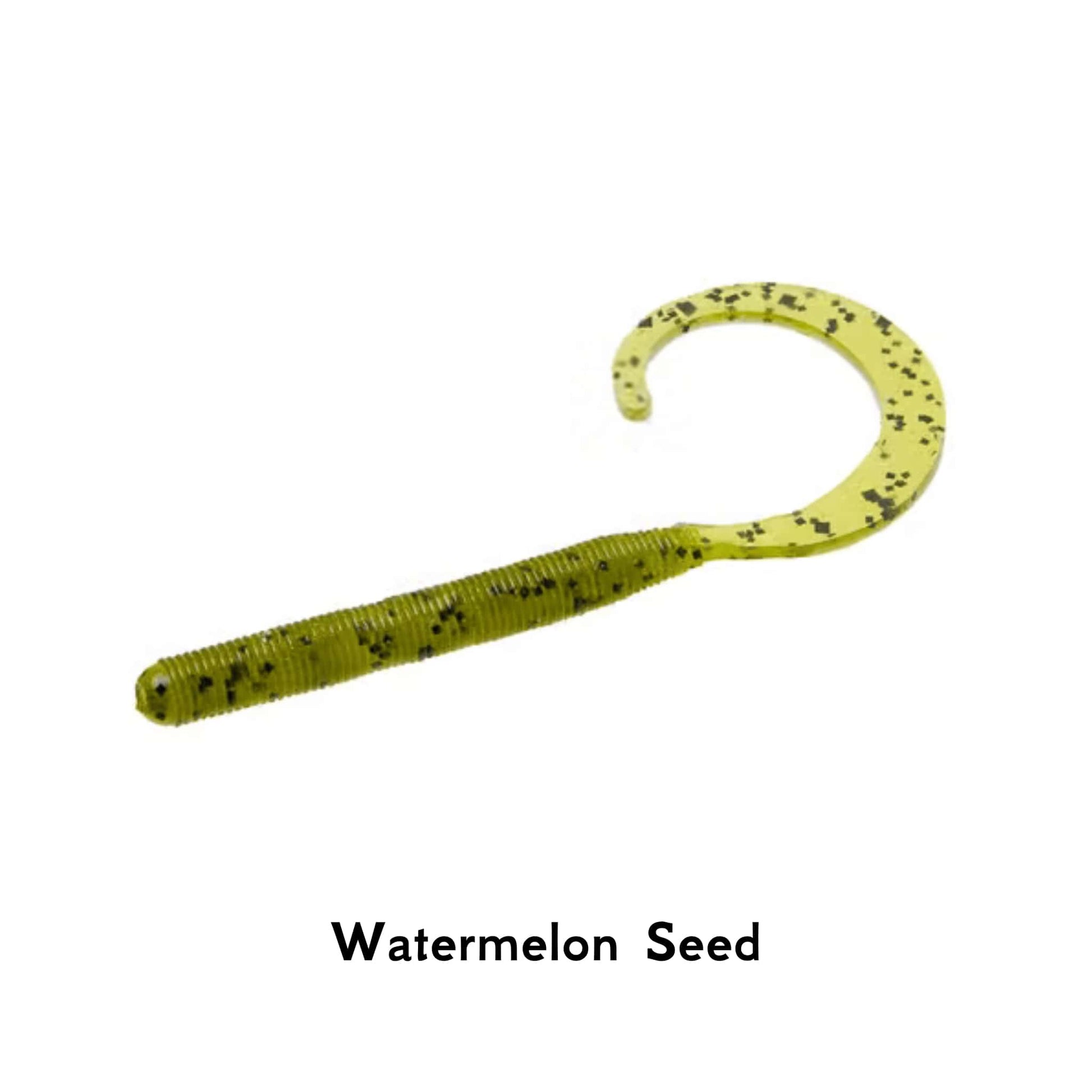 Zoom C Tail Worm Watermelon Seed 4 Inch Realistic Fishing Lure Salted Bait Perch Pike Soft