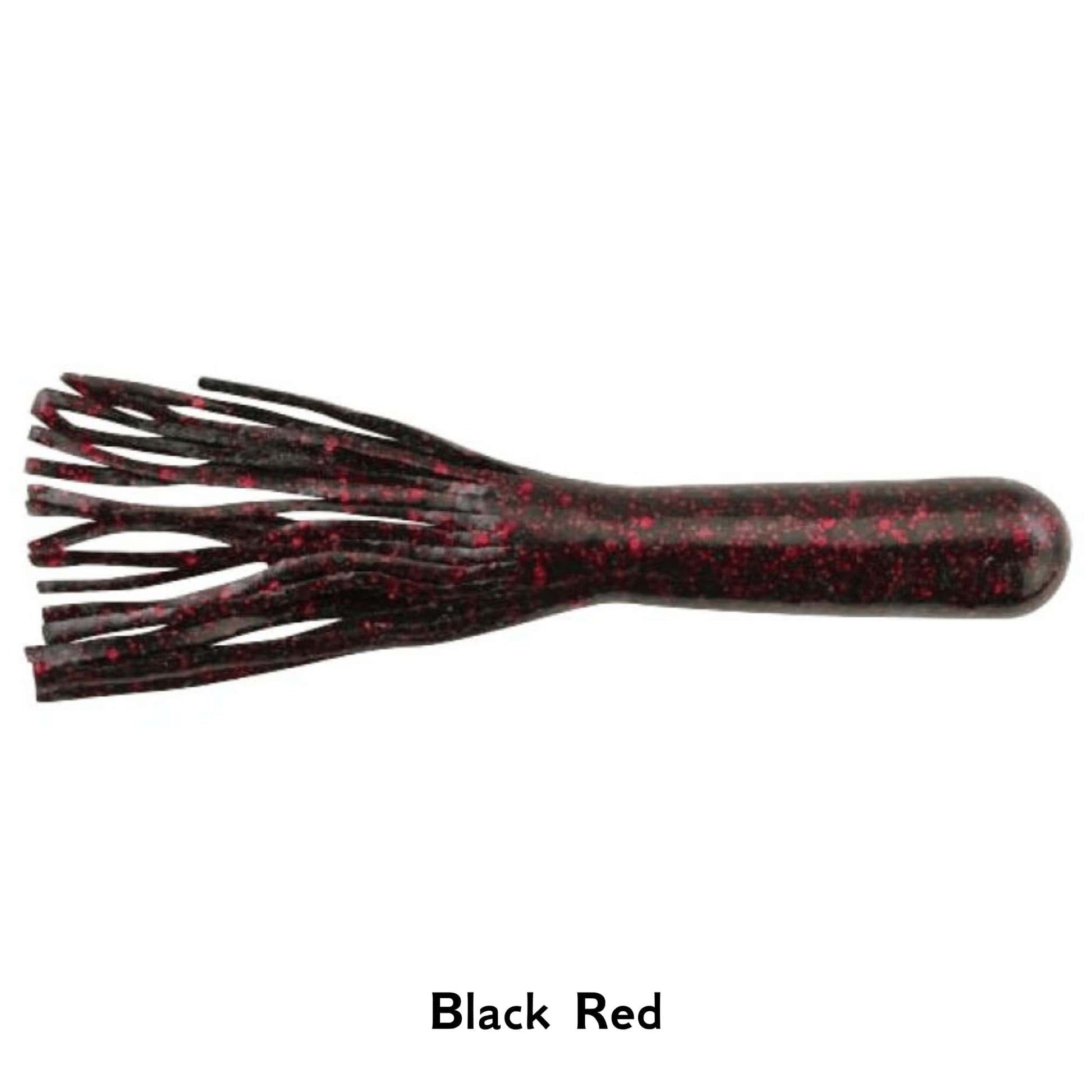 Berkley PowerBait Power Tube Black Red3.5 Inch Soft Bait Fishing Lure Weedless Jig Head 