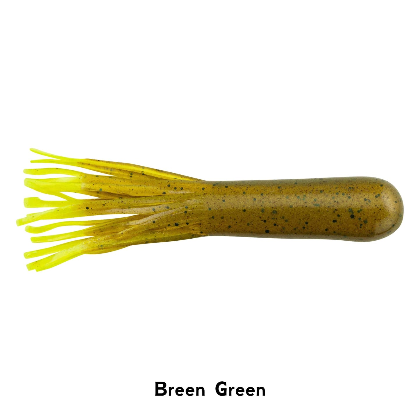 Berkley PowerBait Power Tube Breen Green 3.5 Inch Soft Bait Fishing Lure Weedless Jig Head 