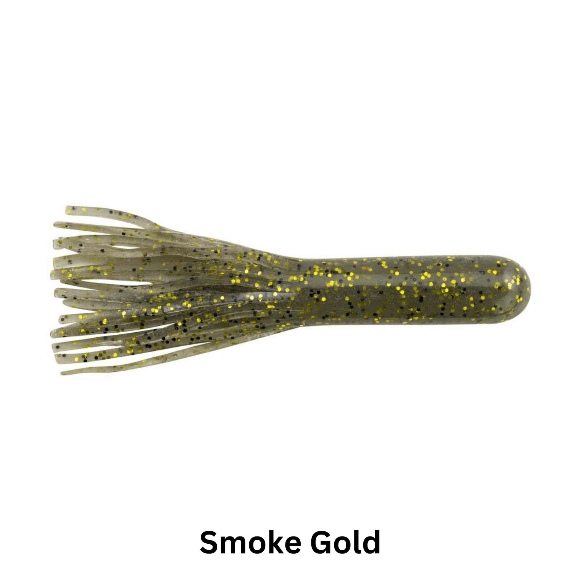 Berkley PowerBait Power Tube Smoke Gold2.5 Inch Weedless Jig Fishing Lure Soft Plastic Bait