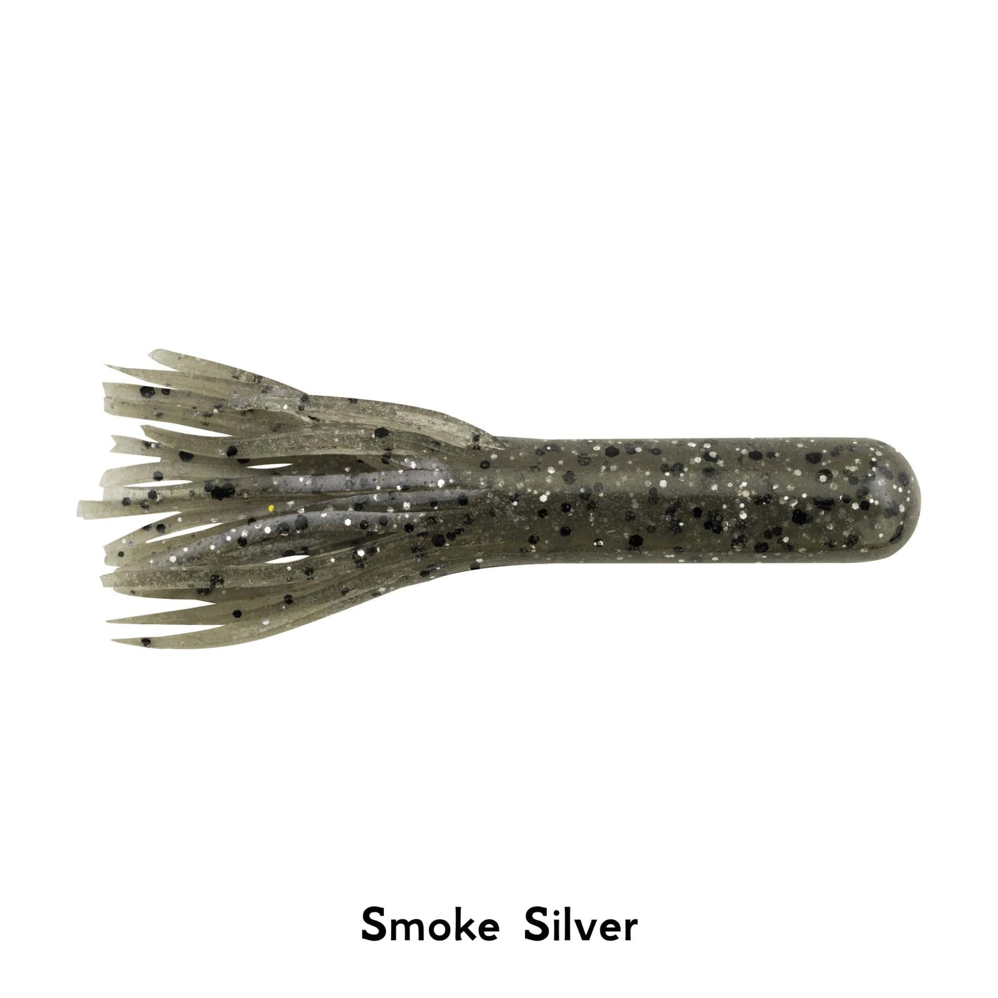 Berkley PowerBait Power Tube Smoke Silver 3.5 Inch Soft Bait Fishing Lure Weedless Jig Head 