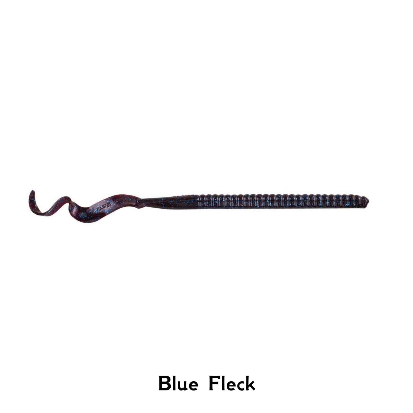 Berkley PowerBait Power Worm 4 Inch Soft Bait Fishing Lure Blue Fleck Wiggly Tail