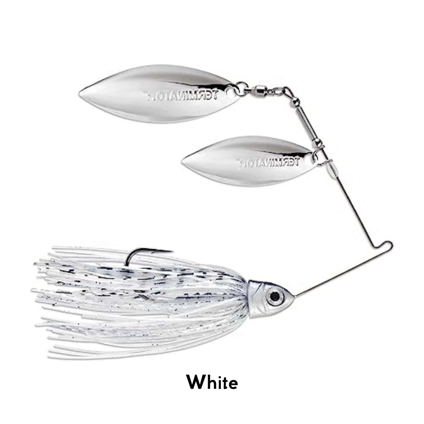 Rapala Terminator SpinnerBait White Super Stainless Buzz Bait Fishing Lure Pike Perch