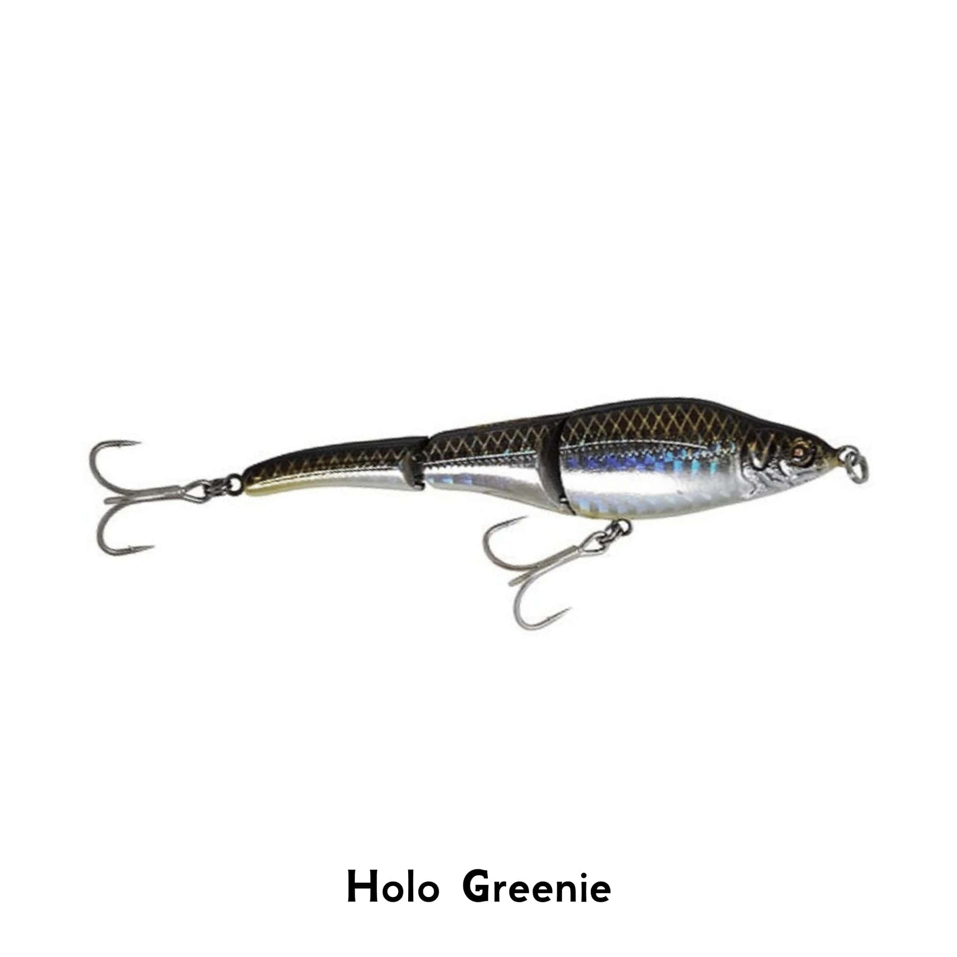 Sebile Magic Swimmer Holo  Greenie 95mm Jointed Harb Bait Fishing Lure Pike Perch Ultra Realistic