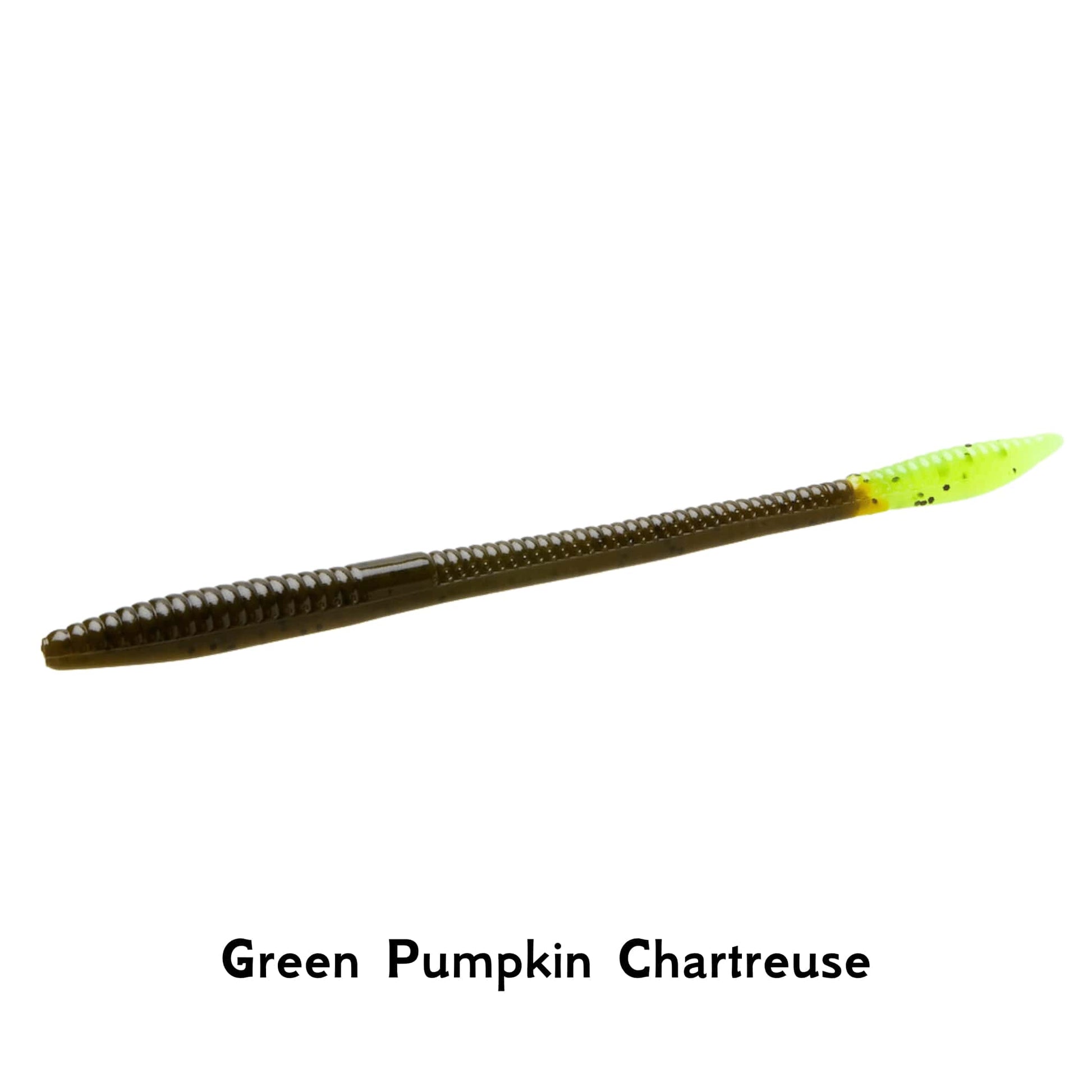 Zoom Baits Trick Worm Green Pumpkin Chartreuse 6.5 Inch Fishing Lure Soft Scented Creature Bait ALL COLOURS UK Seller