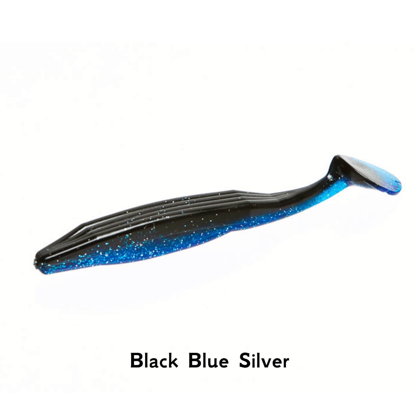 Zoom Swimmin Super Fluke Black BLue Silver 4 Inch 5pcs Soft Bait Fishing Lure ALL COLOURS Paddle Tail Jig Dropshot Lure Texas Carolina Rig Cheb