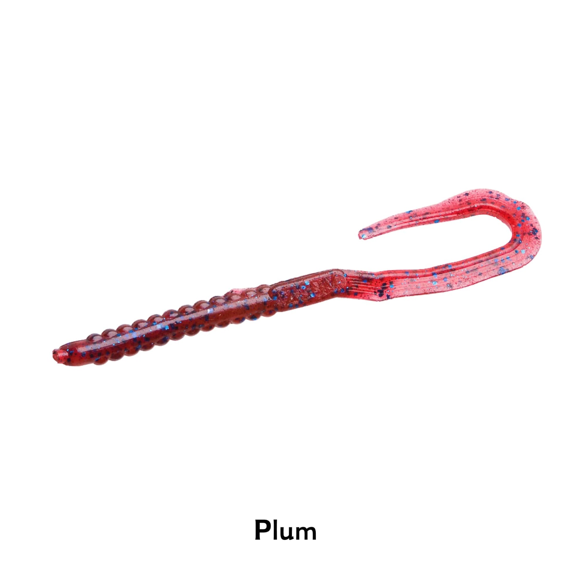 Zoom UTail Plum Soft Bait 6.75" Fishing Lure Worm Pike Perch Dropshot Jig