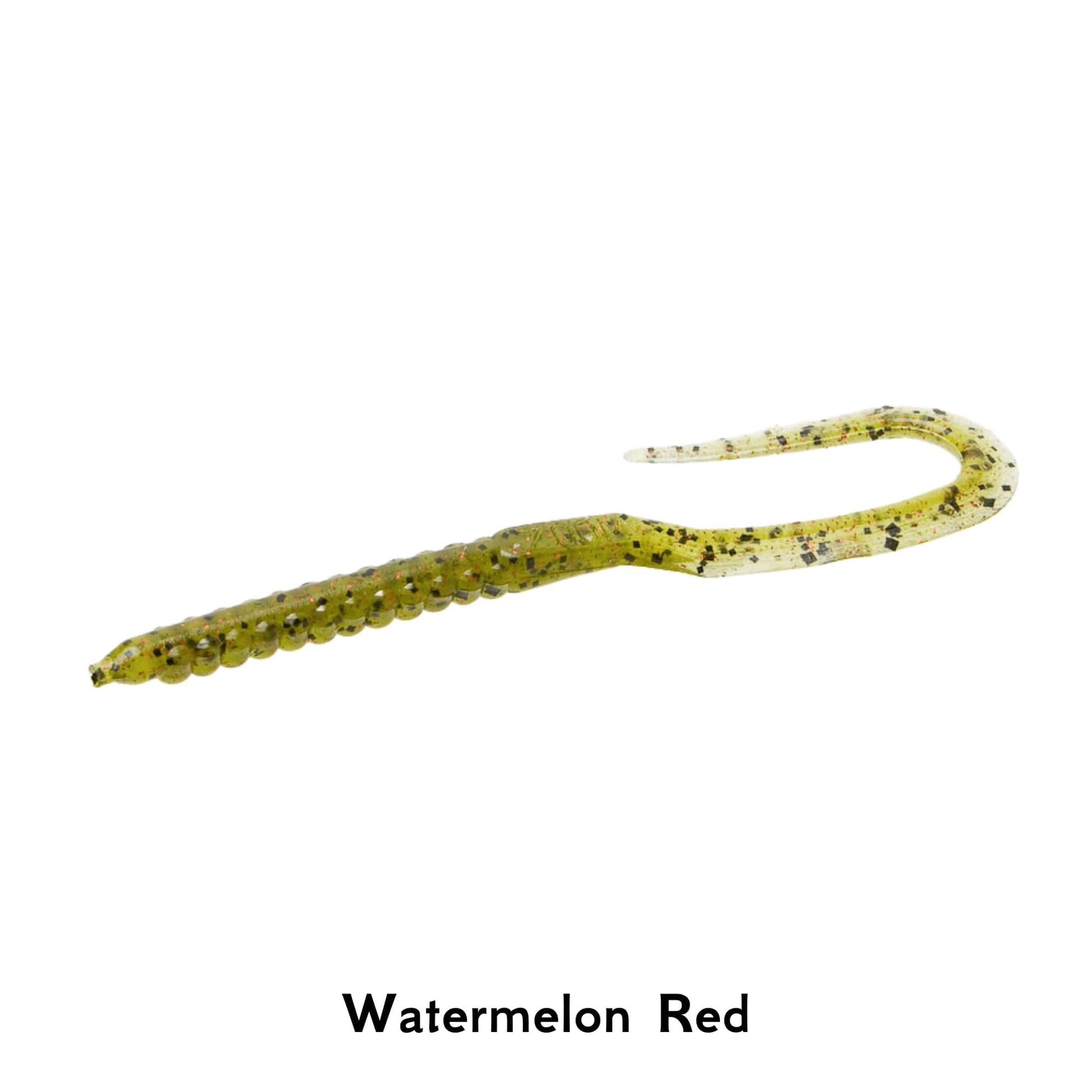 Zoom UTail Watermelon Red Soft Bait 6.75" Fishing Lure Worm Pike Perch Dropshot Jig