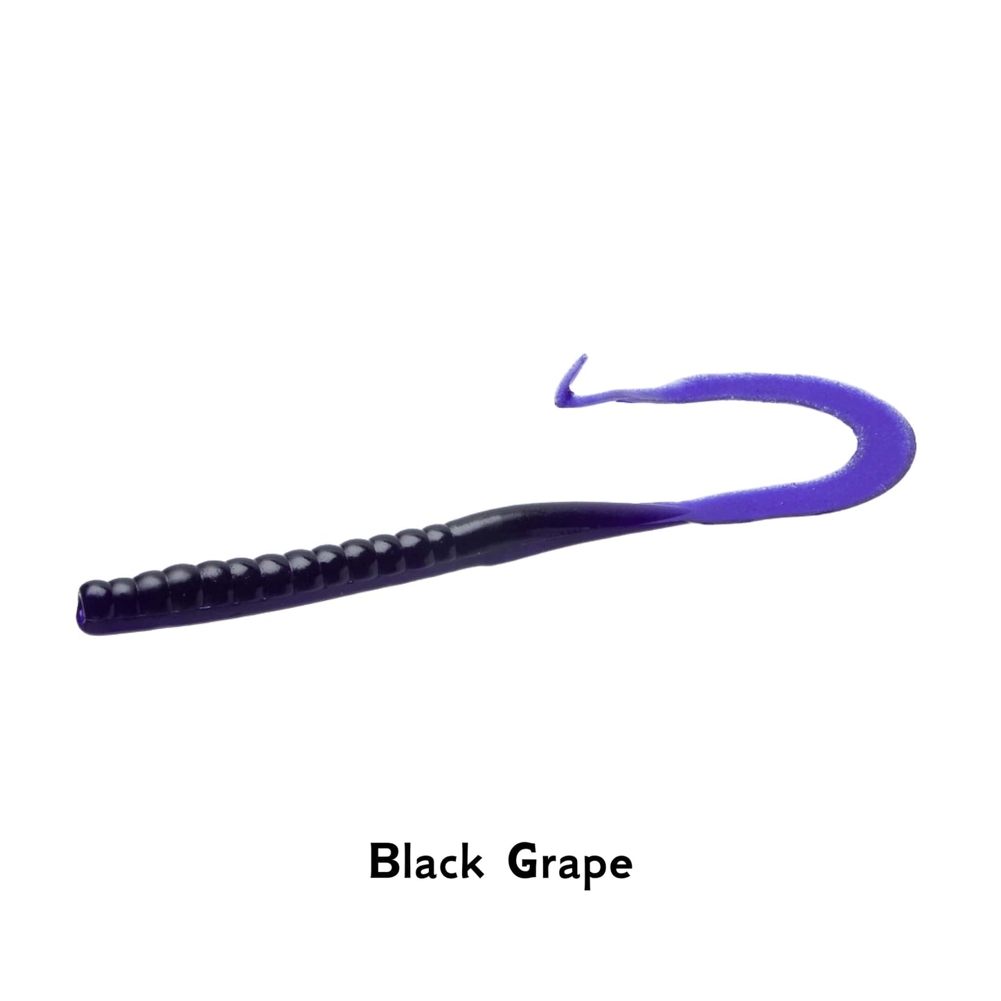 Zoom MAG II Black Grape Finesse 9 Inch Worm Super Salt Plus Ribbon Tail Drop Shot Pike Perch Fishing Lure