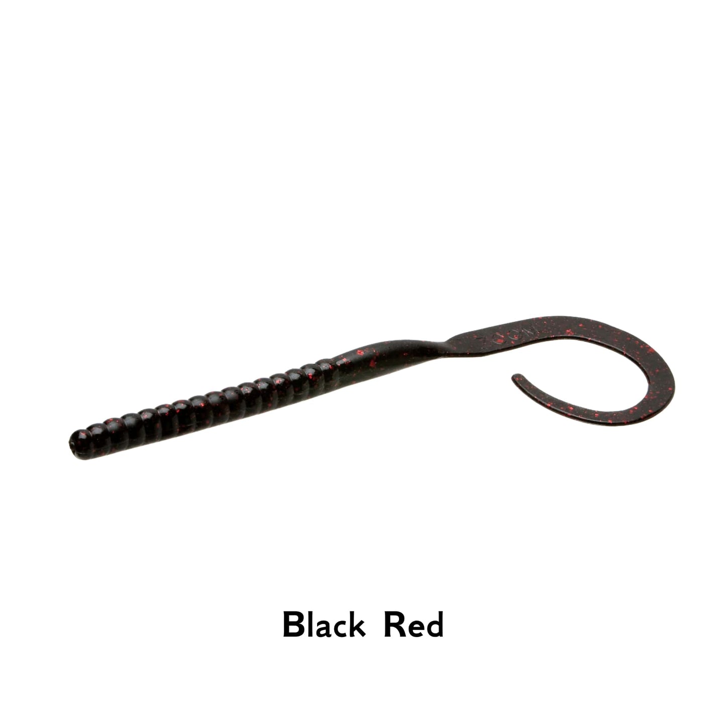 Zoom MAG II Black Red Finesse 9 Inch Worm Super Salt Plus Ribbon Tail Drop Shot Pike Perch Fishing Lure