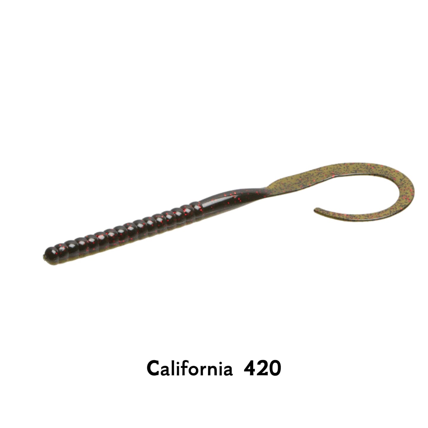 Zoom MAG II California 420 Finnese 9 Inch Worm Super Salt Plus Ribbon Tail Drop Shot Pike Perch Fishing Lure