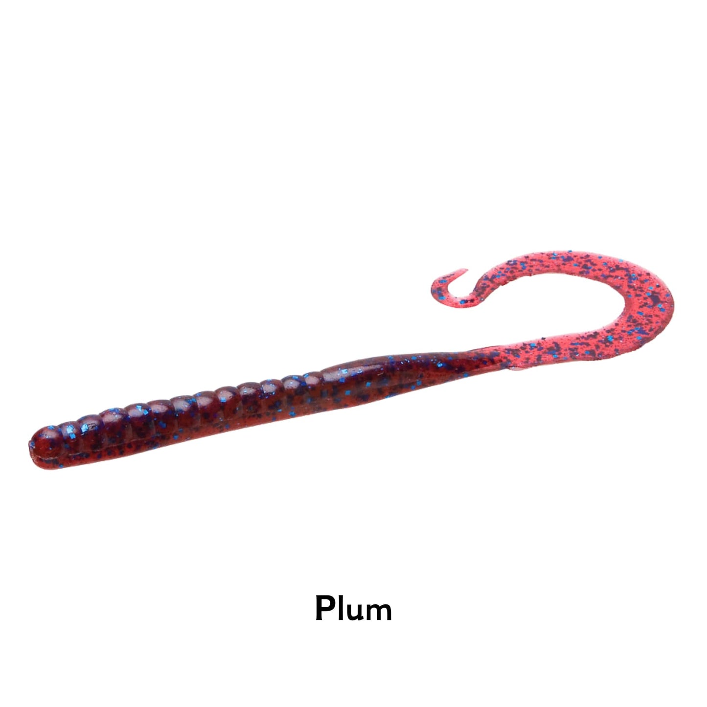 Zoom MAG II Plum Finesse 9 Inch Worm Super Salt Plus Ribbon Tail Drop Shot Pike Perch Fishing Lure