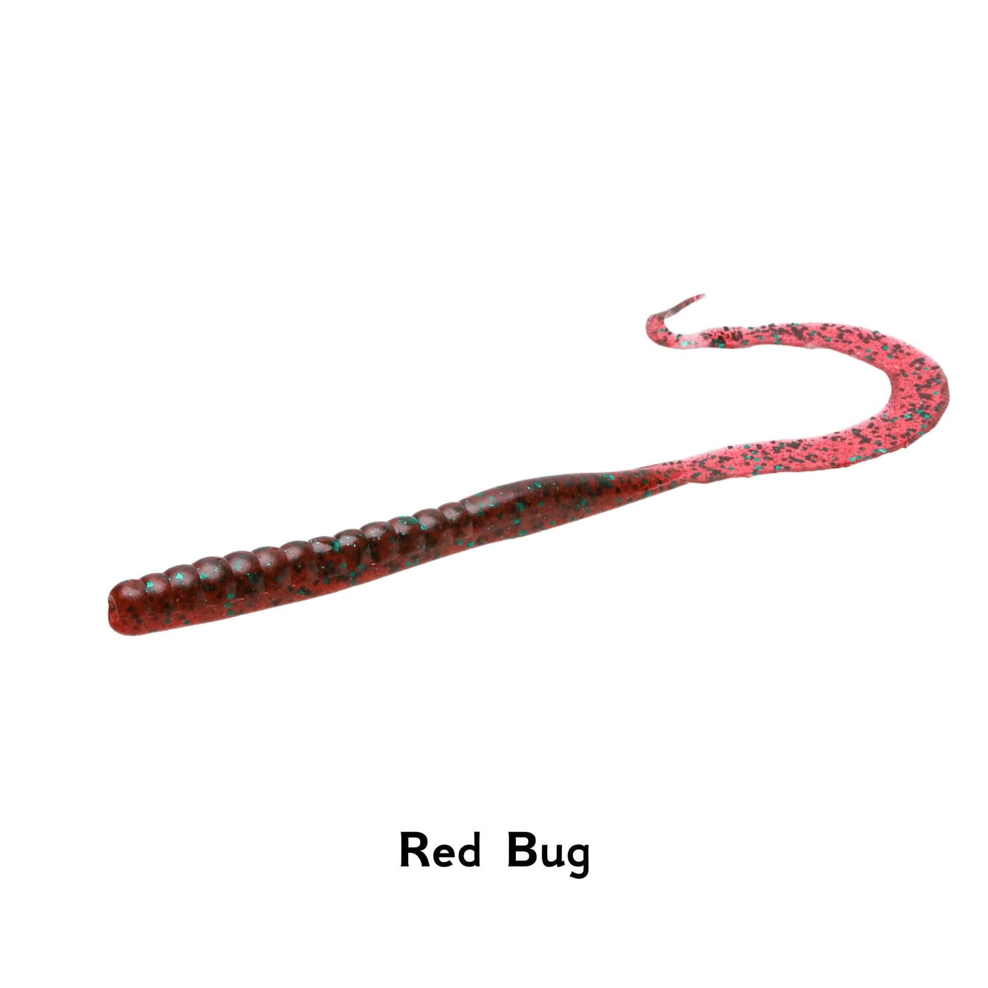 Zoom MAG II Red Bug Finesse 9 Inch Worm Super Salt Plus Ribbon Tail Drop Shot Pike Perch Fishing Lure