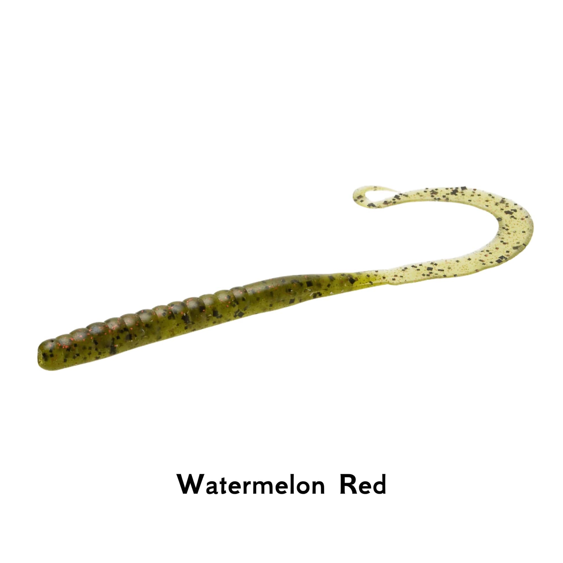 Zoom MAG II Watermelon Red Finesse 9 Inch Worm Super Salt Plus Ribbon Tail Drop Shot Pike Perch Fishing Lure